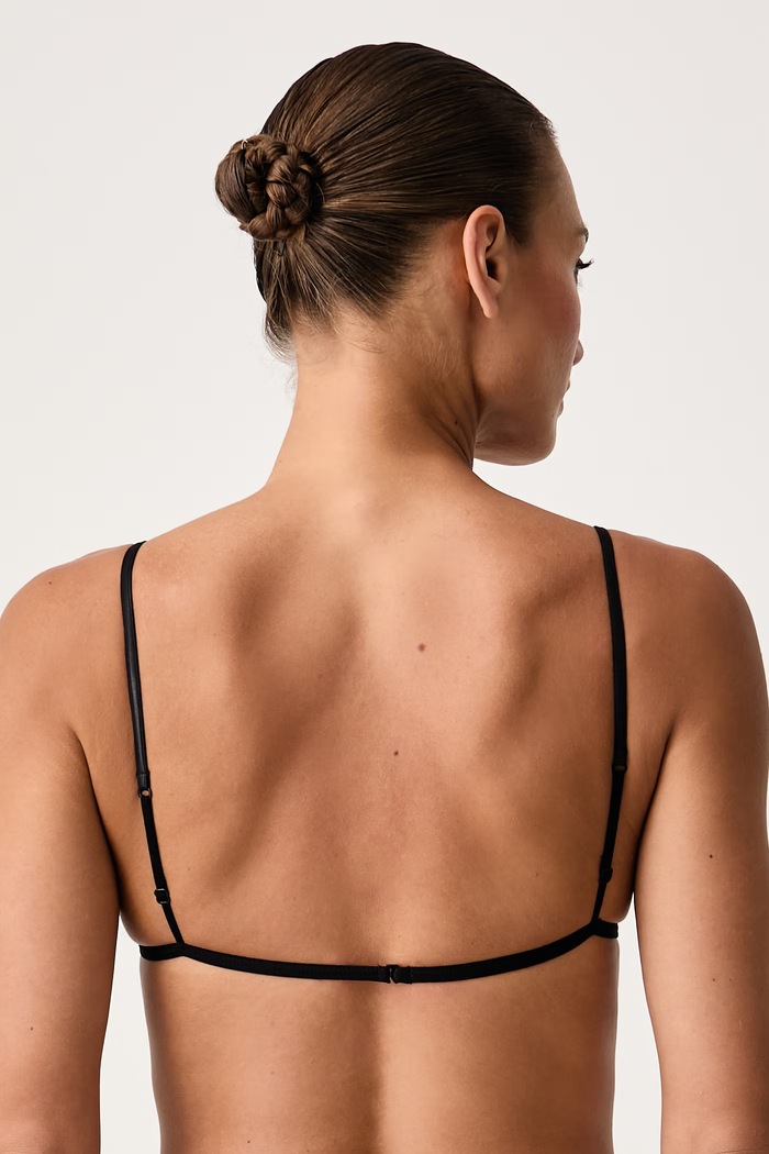 Odzież MM6 Maison Margiela Biustonosz trójkątny MKR080100 czarny