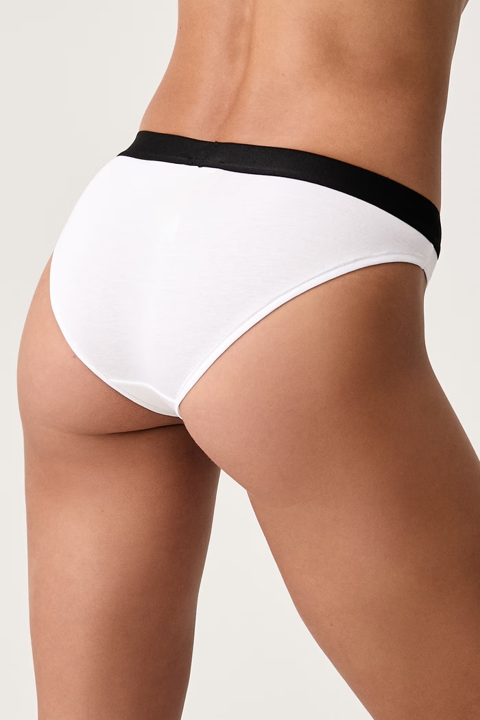 Odzież MM6 Maison Margiela Figi damskie z bawełną MKL840060 biały
