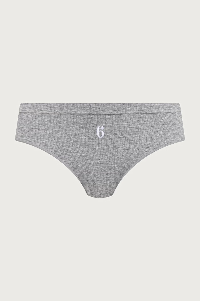 MM6 Maison Margiela Figi damskie z bawełną szary MKL740050