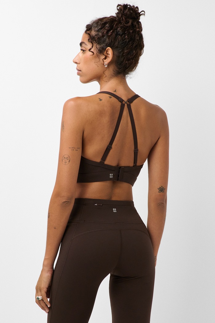 Sweaty Betty Biustonosz sportowy Empower SB10489 brązowy AW26