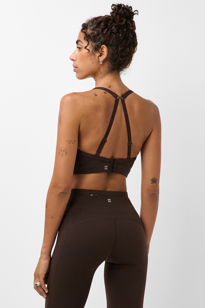 Sweaty Betty Biustonosz sportowy Empower SB10489 brązowy AW26