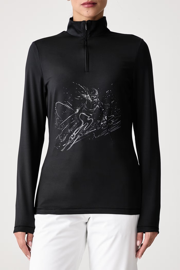 Longsleeve funkcyjny damski Bordeaux Sportalm 300052 czarny