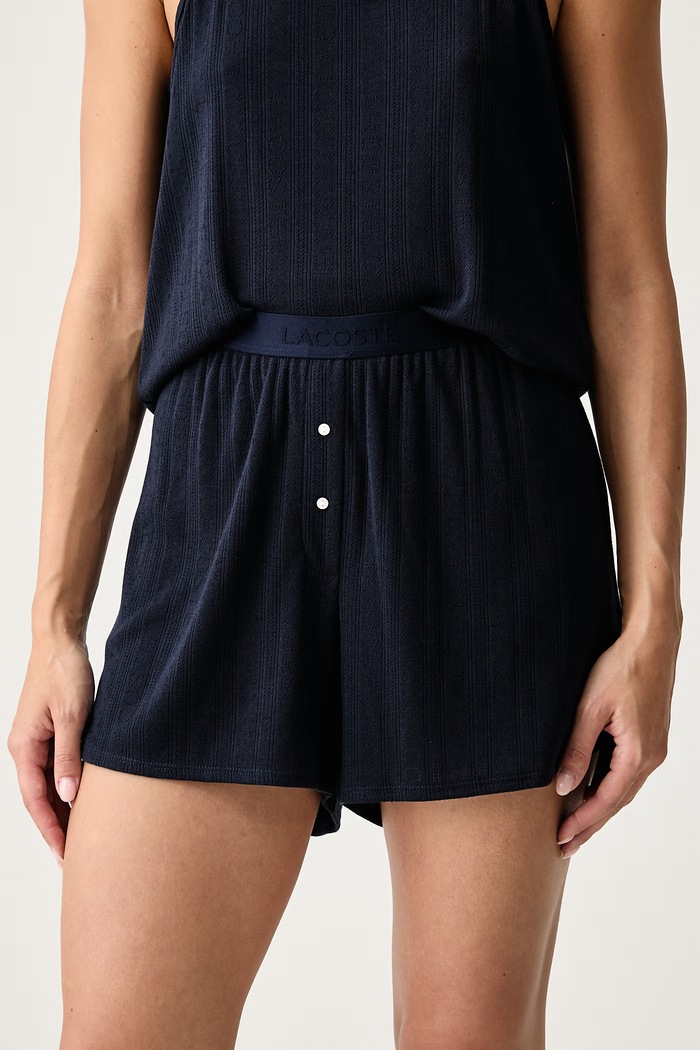 Lacoste Piżama dwuczęściowa damska 4F1523 granatowy AW26