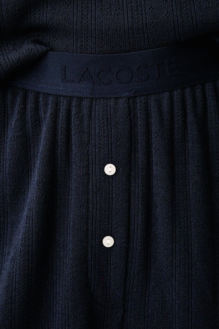 Piżama dwuczęściowa damska Lacoste 4F1523 granatowy