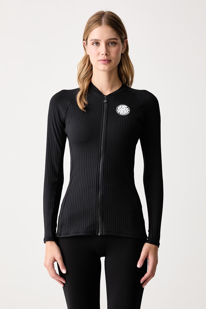 Rip Curl Longsleeve kąpielowy damski PREMIUM SURF czarny 16GWRV