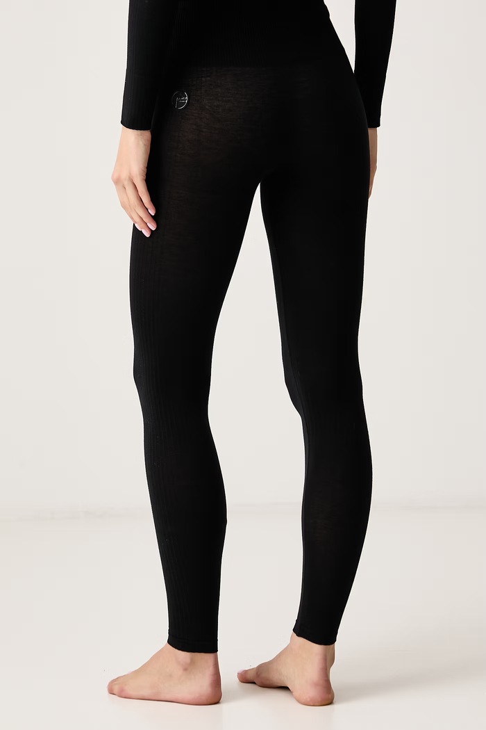 Odzież Fusalp Legginsy funkcyjne damskie z dodatkiem kaszmiru ALLIANCE III Y1205 czarny