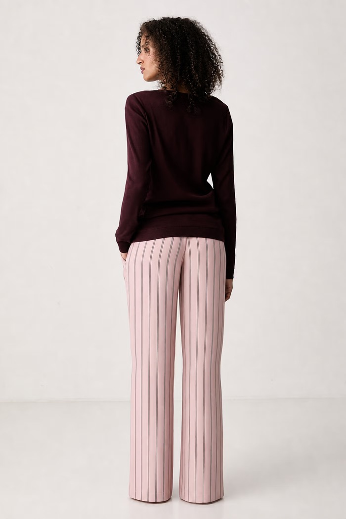 Triumph Dvoudílné pyžamo dámské bavlněné s elastanem 10229512 burgundské AW26
