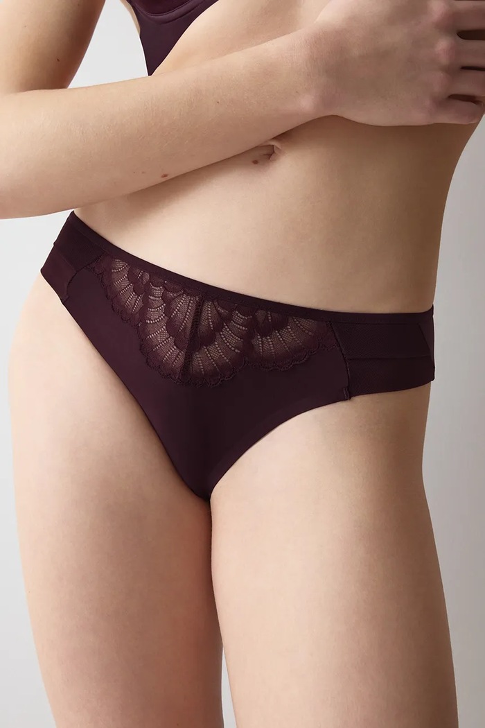 Figi damskie Triumph 10228653 bordowy