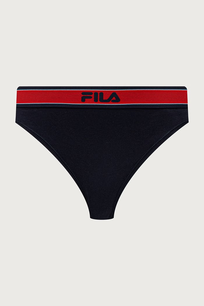 Stringi damskie z bawełną 3-pack Fila FU6389.3 czerwony