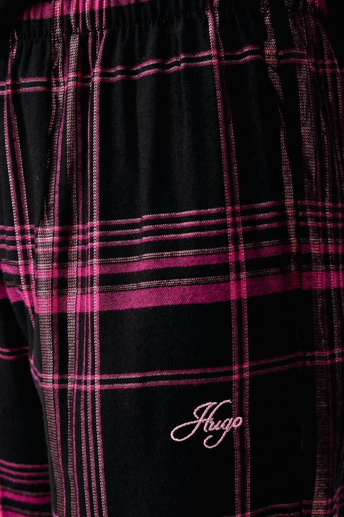 HUGO Dvojdielne pyžamo dámske s bavlnou FLANNEL GIFT-SET 50570176