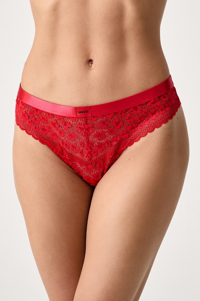 HUGO Stringi damskie SAVANA THONG czerwony 50570676