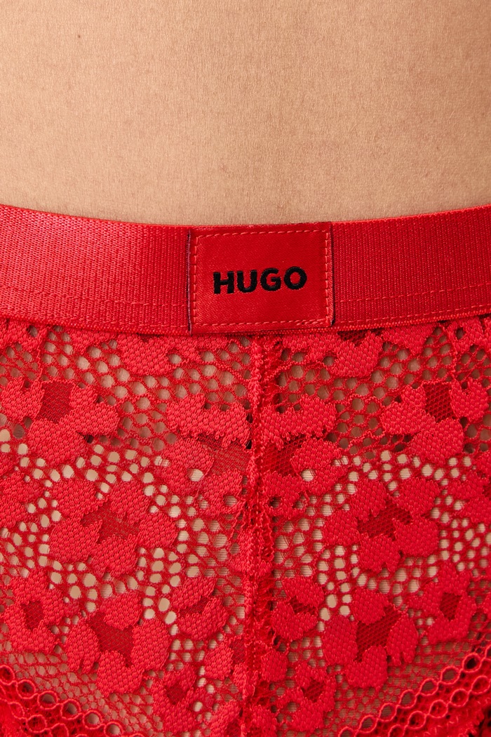Odzież HUGO Stringi damskie SAVANA THONG 50570676 czerwony
