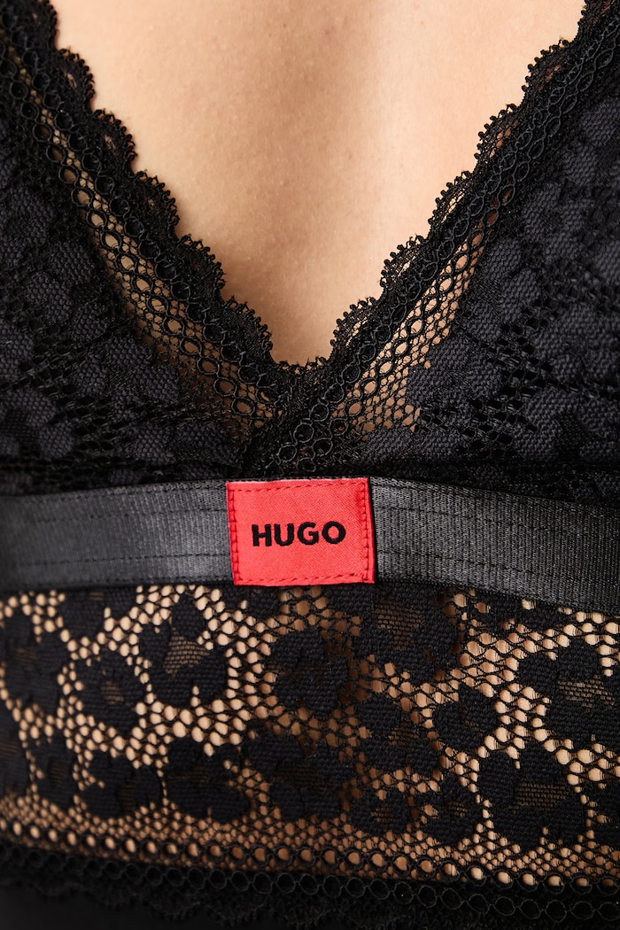 Body damskie SAVANA BODYSUIT P HUGO czarny 50570667