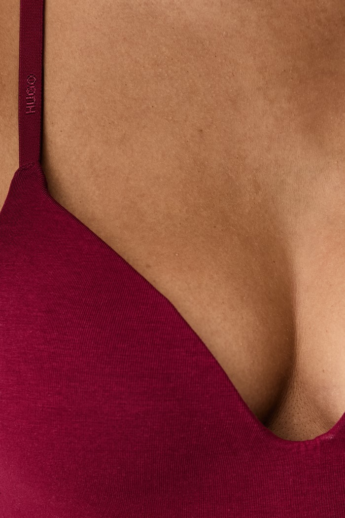 Braletka HUGO ID BRALETTE PAD HUGO 50557078 czerwony