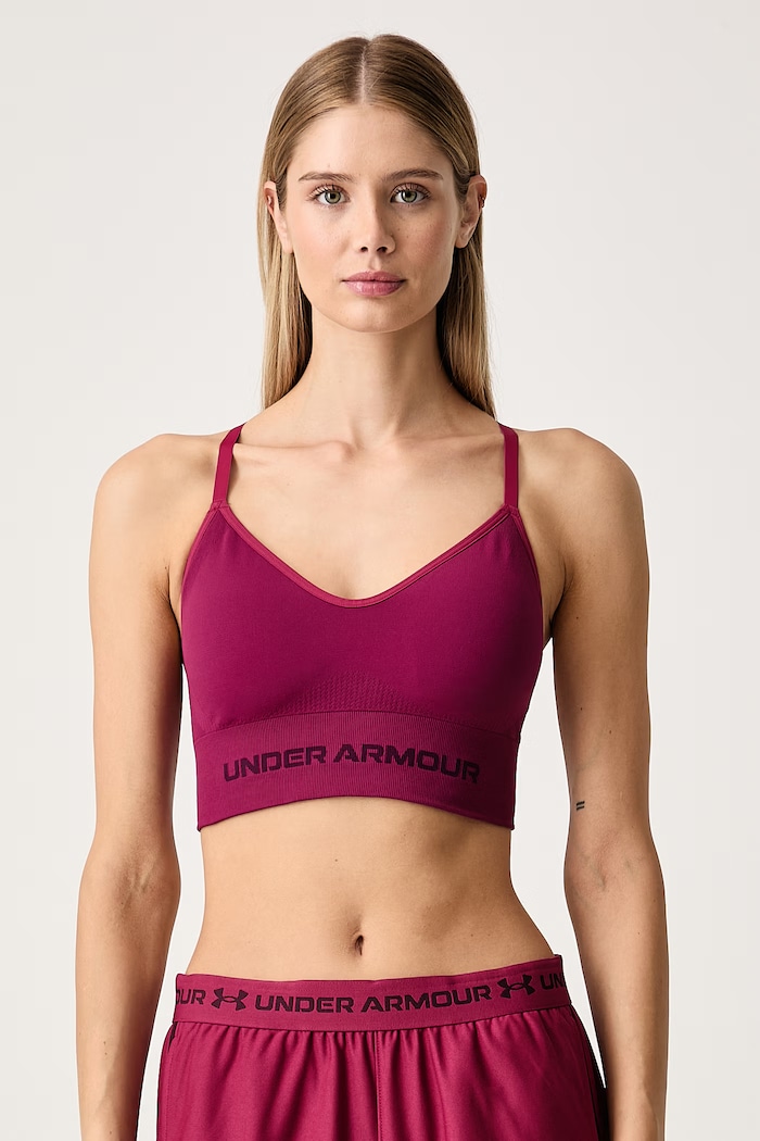 Under Armour Biustonosz sportowy Vanish Seamless bordowy 1384417.622