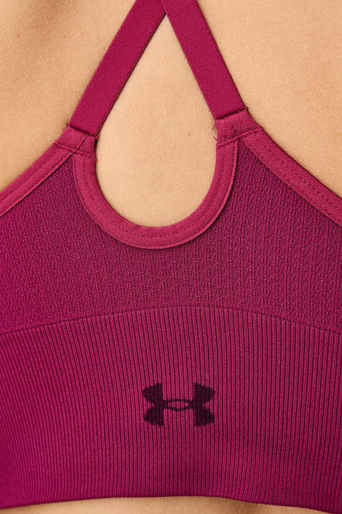 Biustonosz sportowy Vanish Seamless Under Armour 1384417.622 bordowy