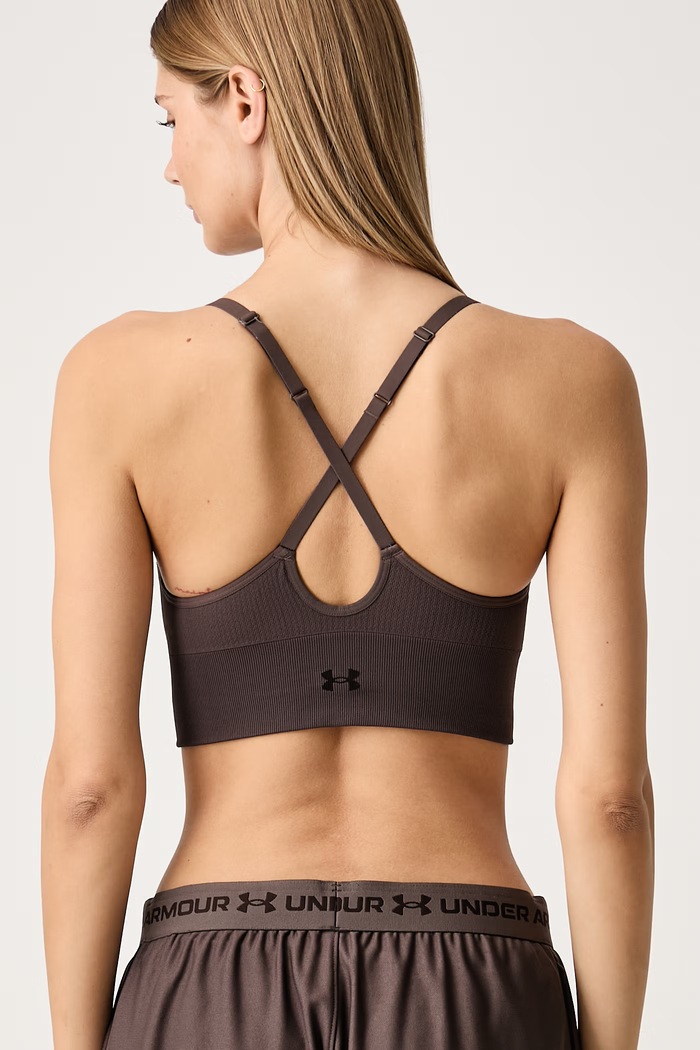 Under Armour Biustonosz sportowy Vanish Seamless 1384417.201 brązowy AW26