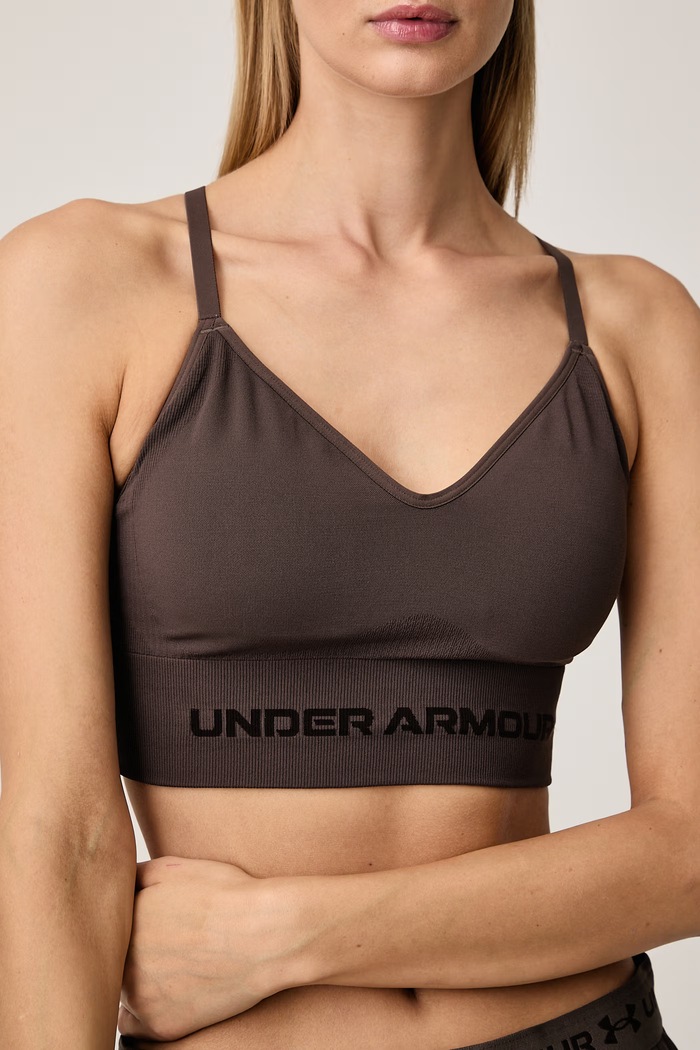 Odzież Under Armour Biustonosz sportowy Vanish Seamless 1384417.201 brązowy