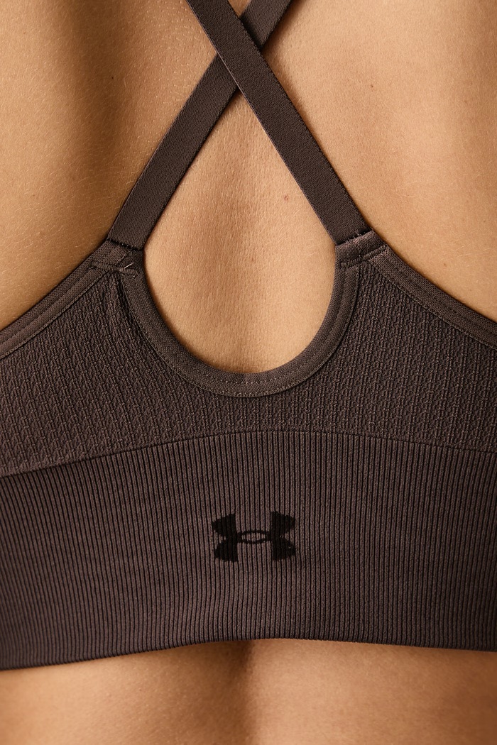 Biustonosz sportowy Vanish Seamless Under Armour 1384417.201 brązowy