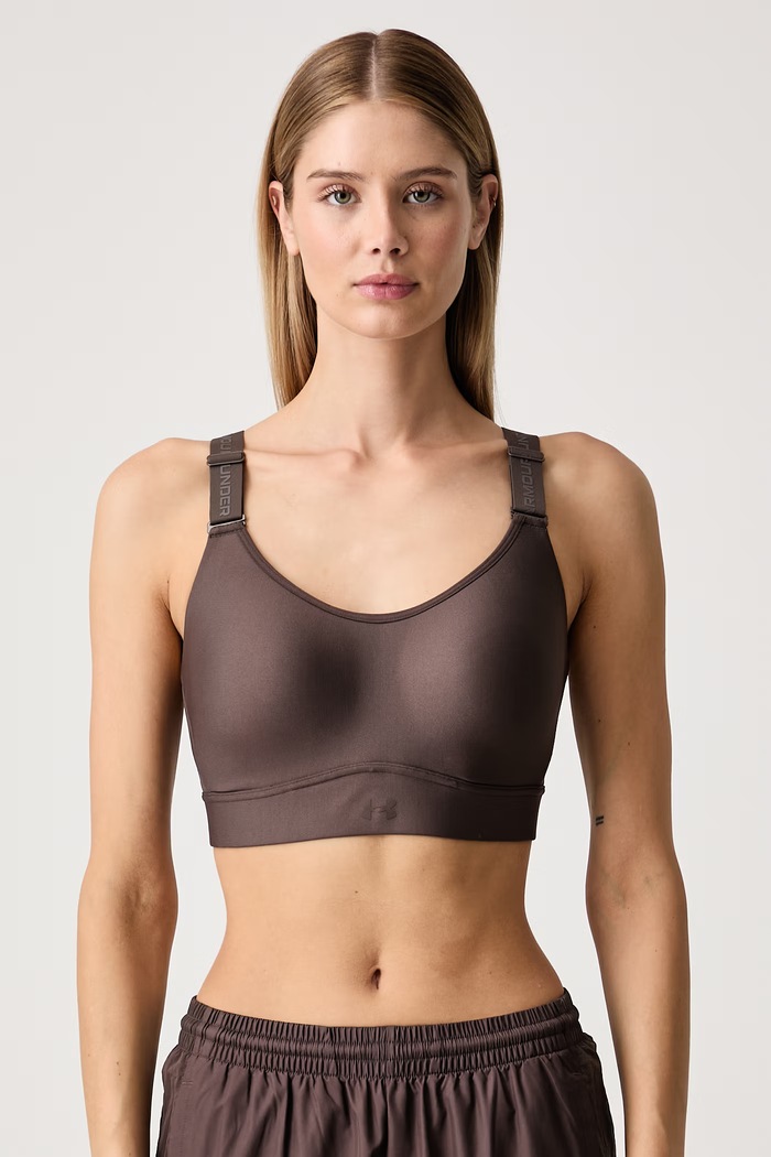 Under Armour Biustonosz sportowy Infinity brązowy 1384123.201