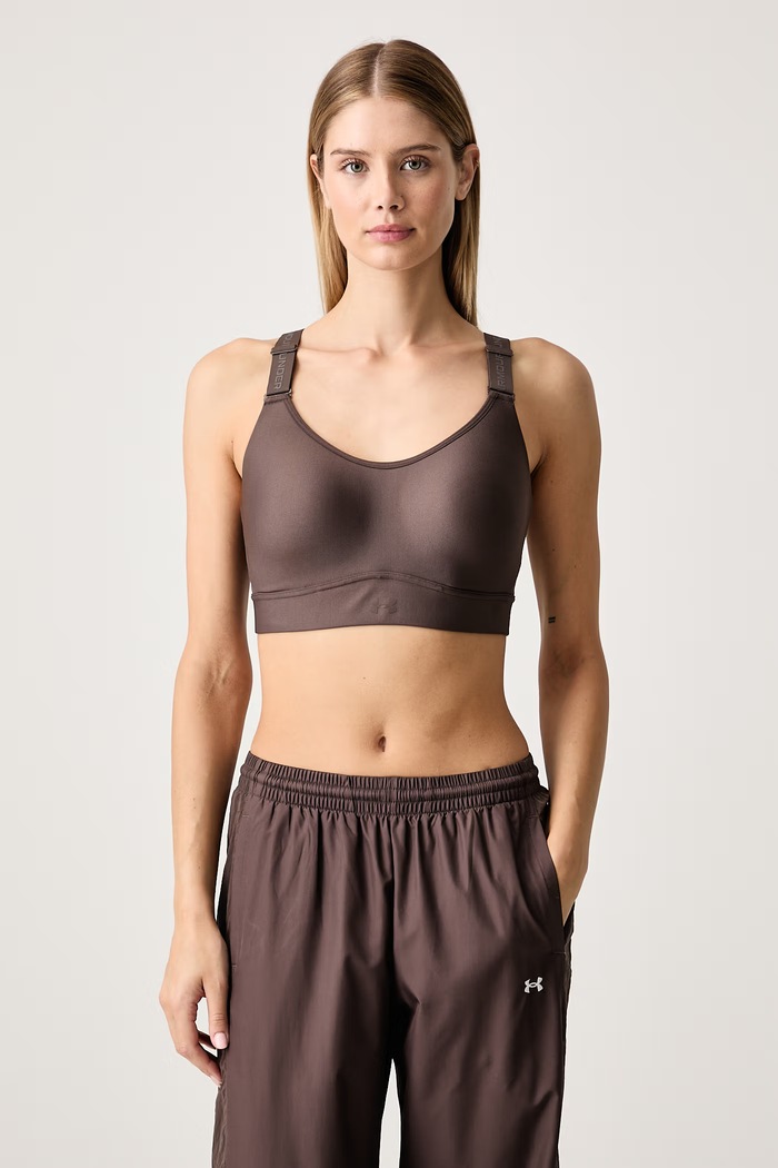 Under Armour Biustonosz sportowy Infinity 1384123.201 brązowy AW26