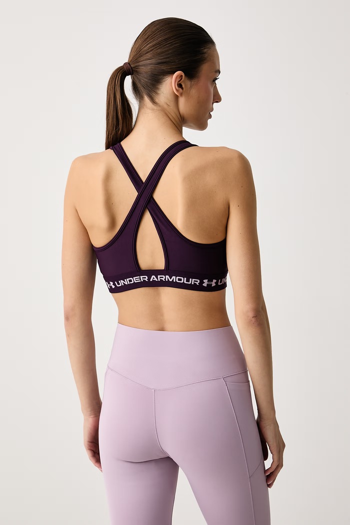 Odzież Under Armour Biustonosz sportowy UA Crossback 1361034.526 fioletowy