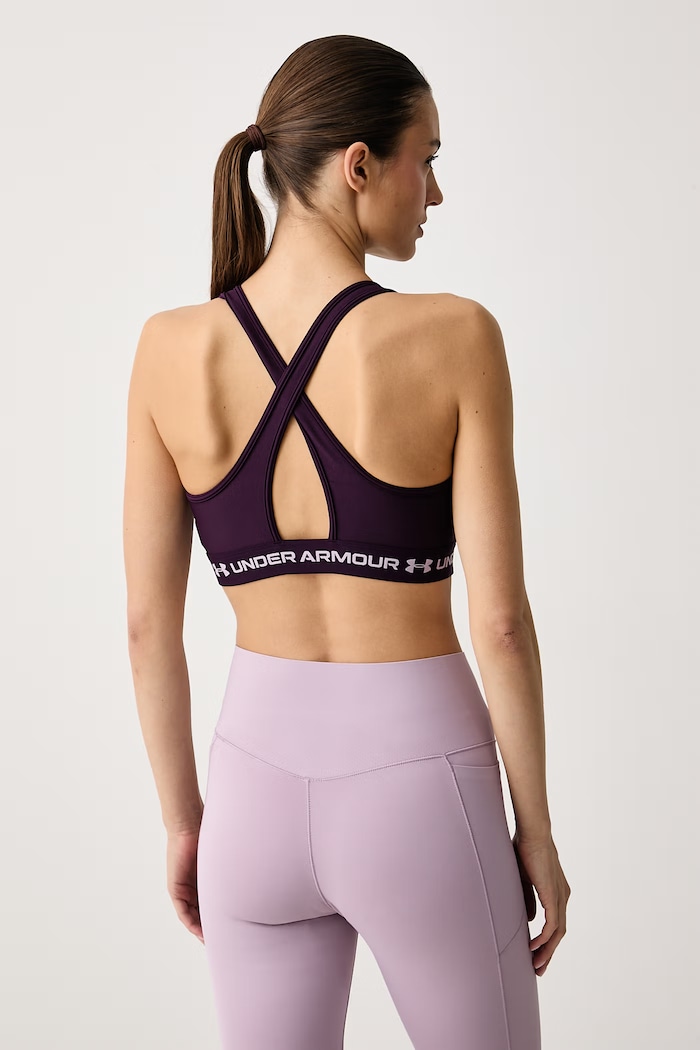 Odzież Under Armour Biustonosz sportowy UA Crossback 1361034.526 fioletowy