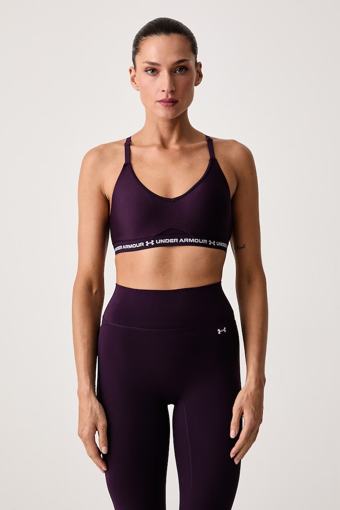 Under Armour Biustonosz sportowy fioletowy 6016944