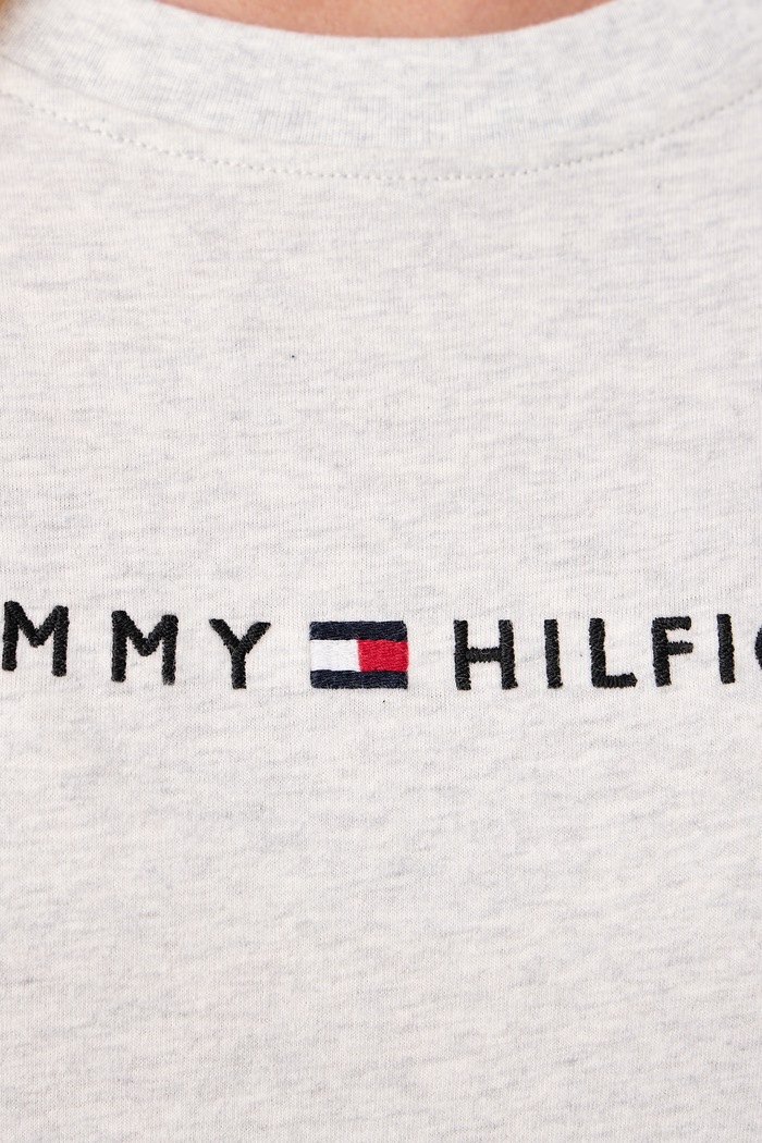Koszula nocna damska bawełniana Tommy Hilfiger szary UW0UW06689
