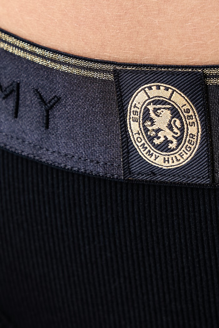 Tange za žene s pamukom Tommy Hilfiger UW0UW06678 mornarsko plava