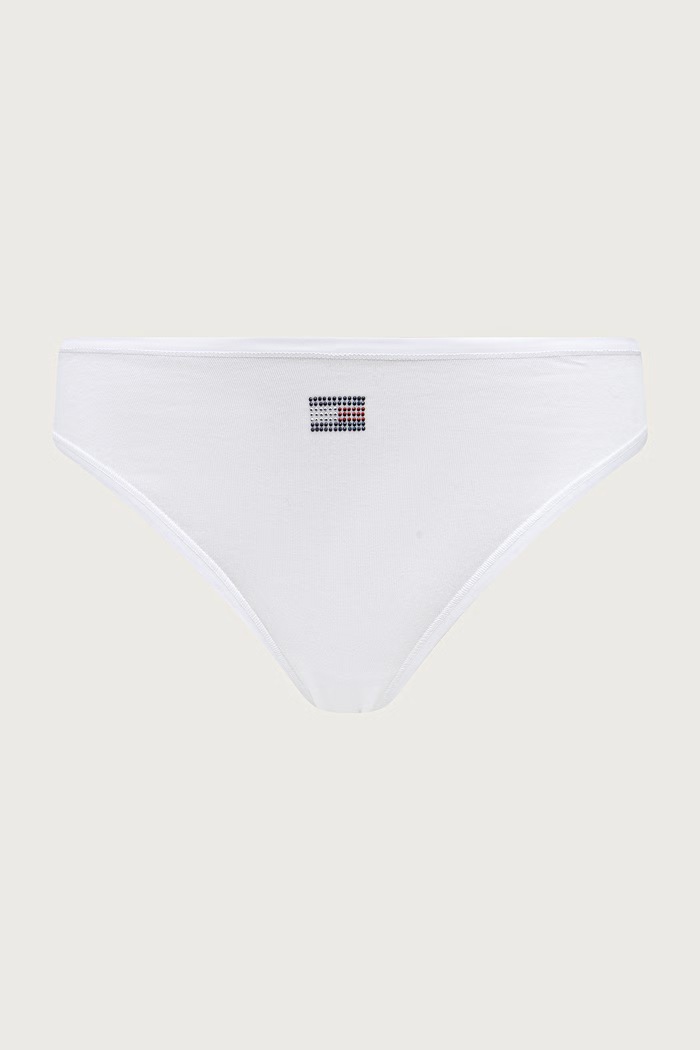 Дрехи Tommy Hilfiger Бикини тип бразилиана дамски от памук с еластан UW0UW06664 бордо