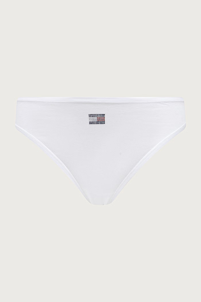 Дрехи Tommy Hilfiger Бикини тип бразилиана дамски от памук с еластан UW0UW06664 бордо