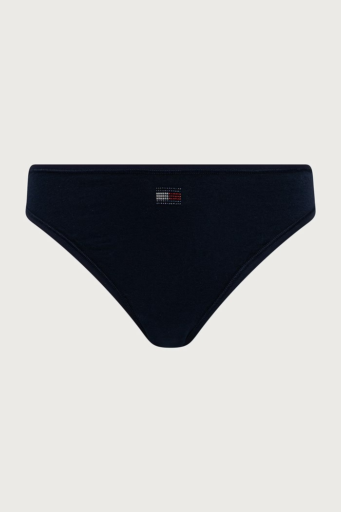 Бикини тип бразилиана дамски от памук с еластан Tommy Hilfiger UW0UW06664 бордо