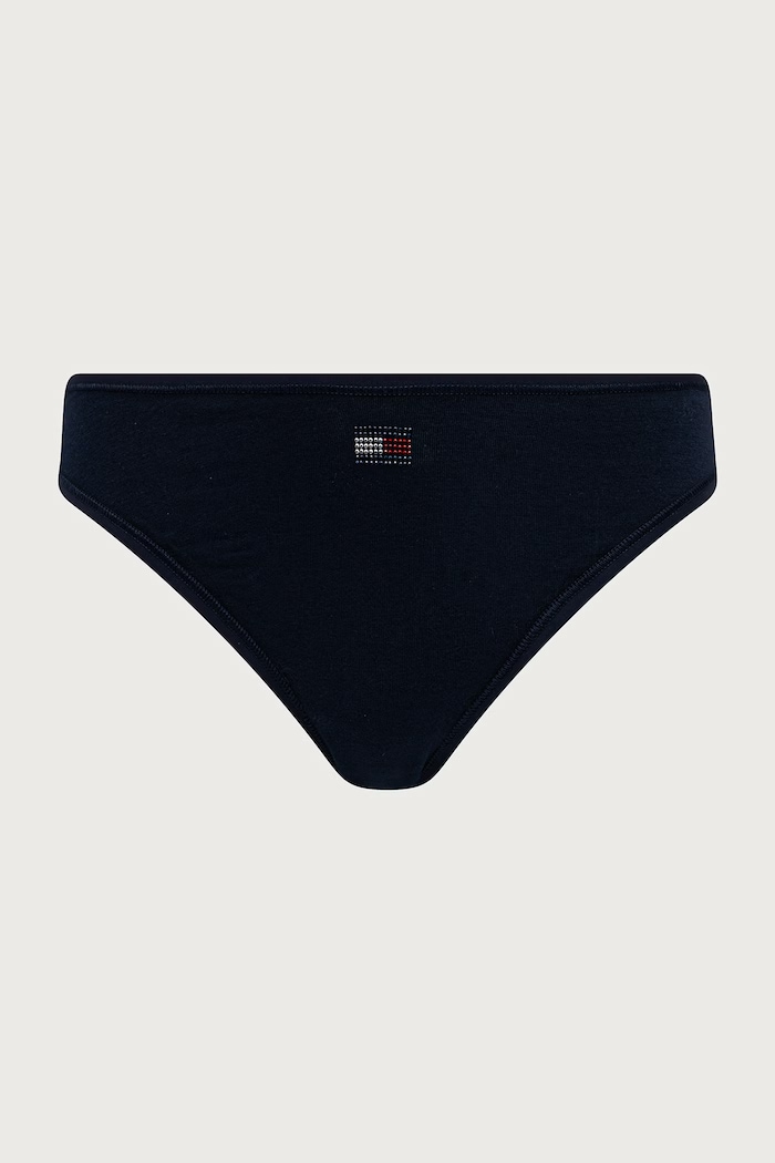 Бикини тип бразилиана дамски от памук с еластан Tommy Hilfiger UW0UW06664 бордо