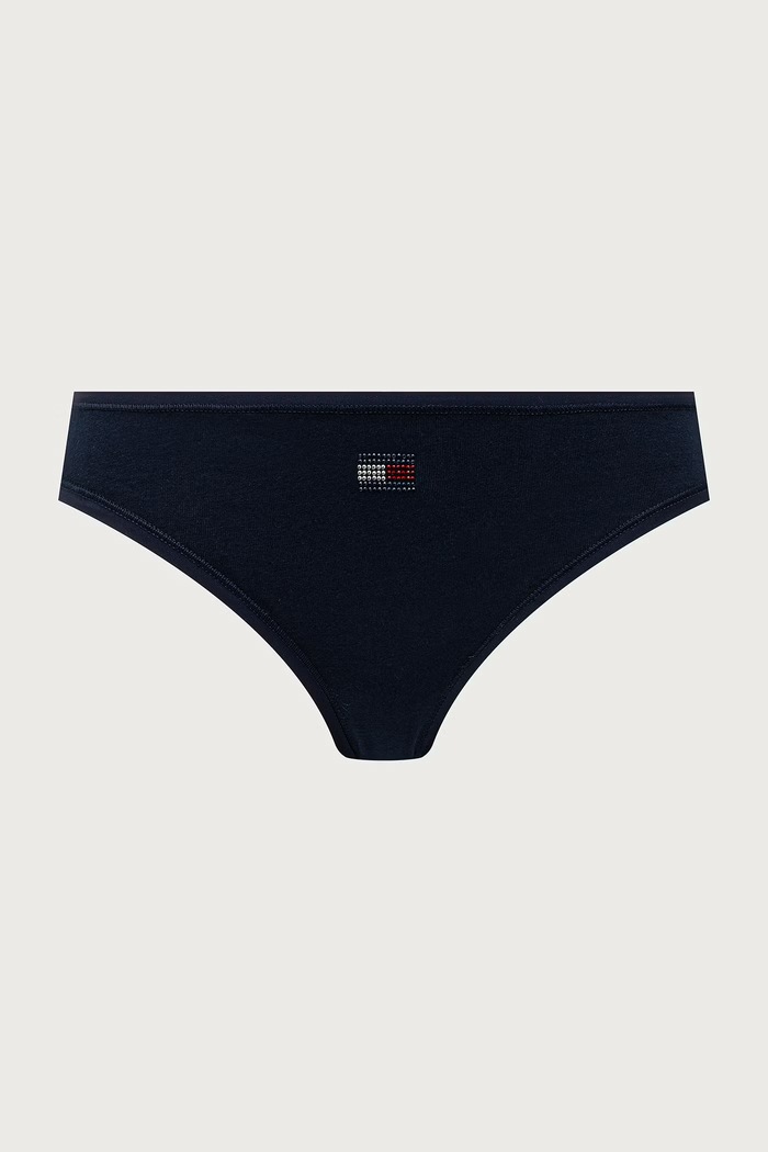 Odjeća Tommy Hilfiger Tange za žene od pamuka s elastanom 3-pack UW0UW06663 bordo