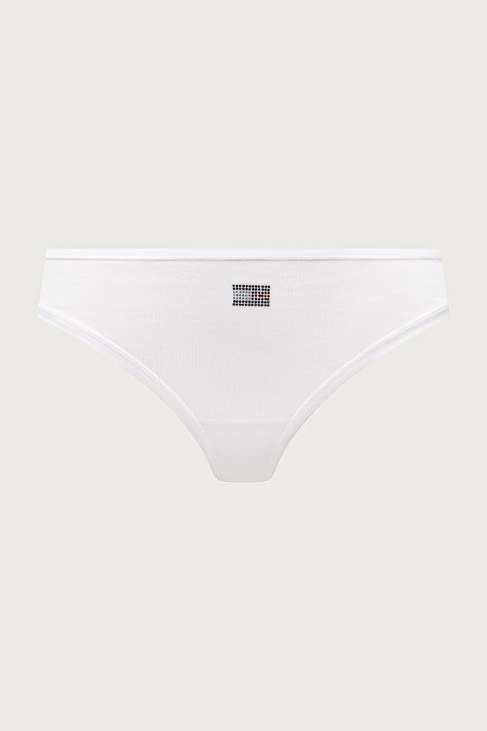 Tange za žene od pamuka s elastanom 3-pack Tommy Hilfiger UW0UW06663 bordo