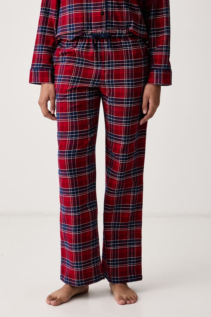 Odzież Tommy Hilfiger Piżama dwuczęściowa damska bawełniana UW0UW06708 bordowy