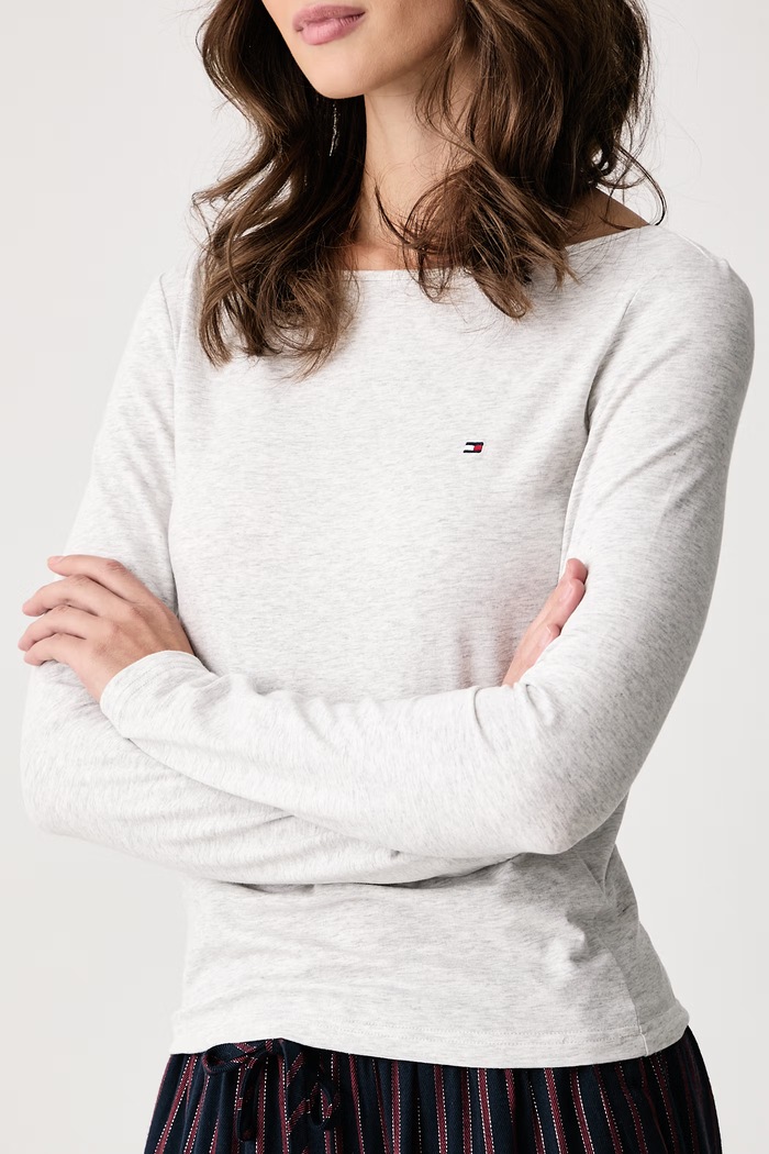Pyžamo a papuče dámske Tommy Hilfiger sivá UW0UW06605