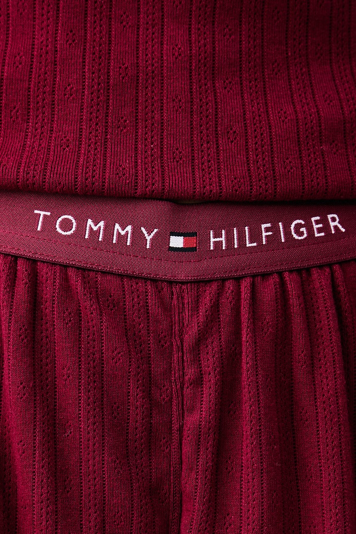 Tommy Hilfiger Dvodelna pižama ženska bombažna UW0UW06603