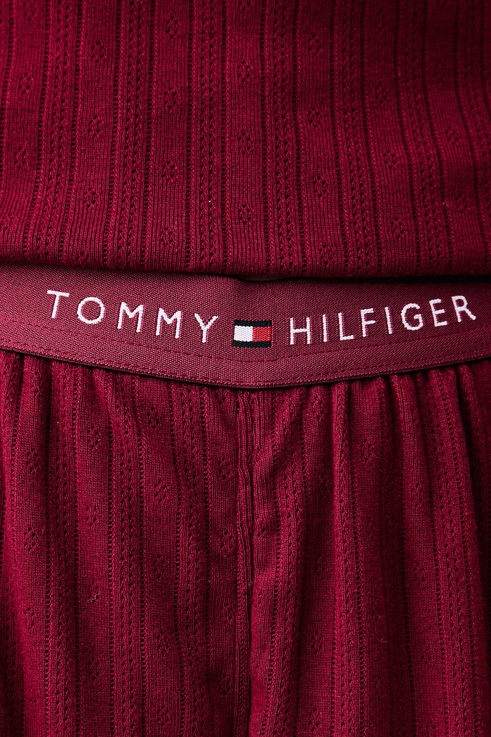 Tommy Hilfiger Dvodelna pižama ženska bombažna UW0UW06603