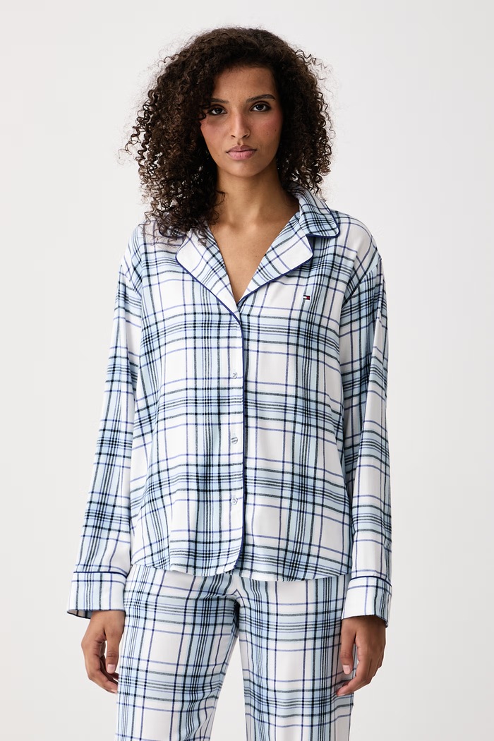 Tommy Hilfiger Piżama i kapcie damskie UW0UW06155 niebieski AW26