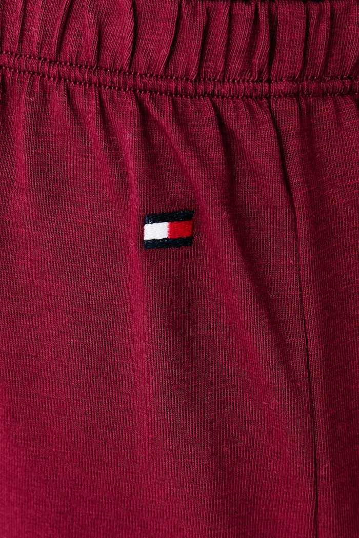 Spodnie piżamowe damskie z bawełną Tommy Hilfiger UW0UW06614 bordowy
