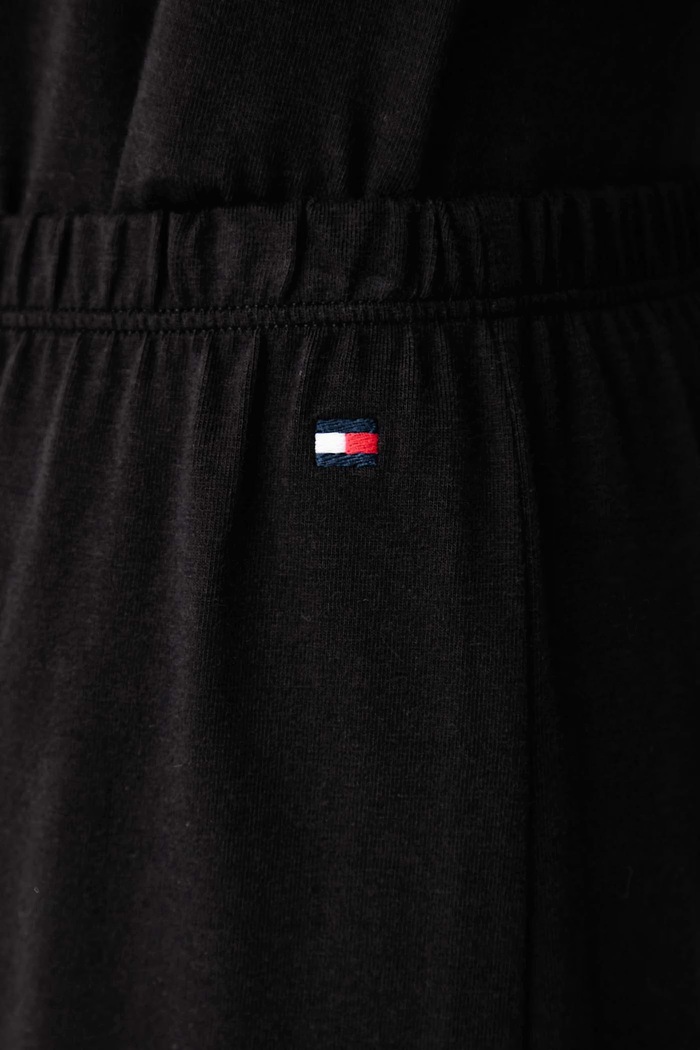 Spodnji del pižame ženski z bombažem Tommy Hilfiger UW0UW06614 črna