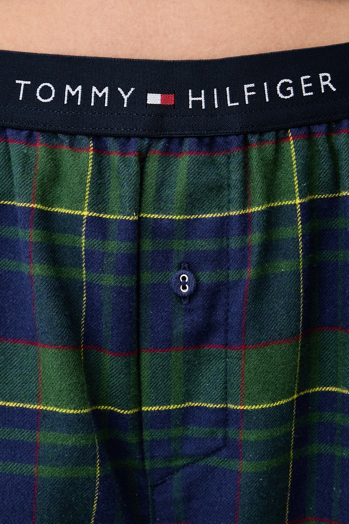 Spodnji del pižame ženski bombažen Tommy Hilfiger UW0UW06597 mornarsko modra