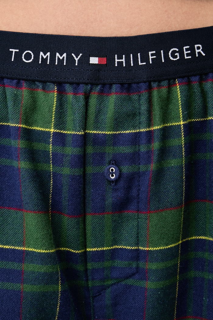Spodnji del pižame ženski bombažen Tommy Hilfiger UW0UW06597 mornarsko modra