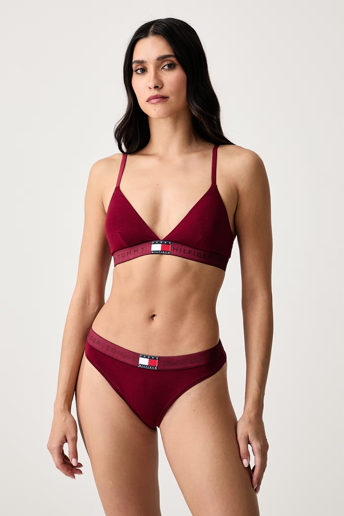 Tommy Hilfiger Grudnjak s pamukom UW0UW06672 bordo AW26