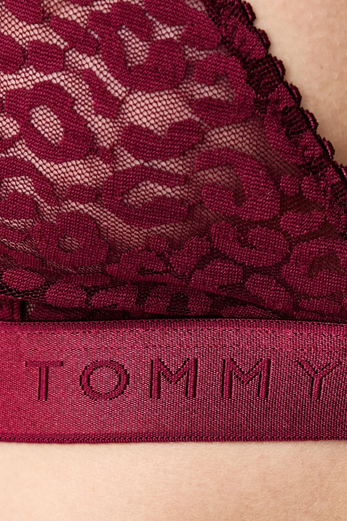 Biustonosz trójkątny Tommy Hilfiger UW0UW06345 bordowy