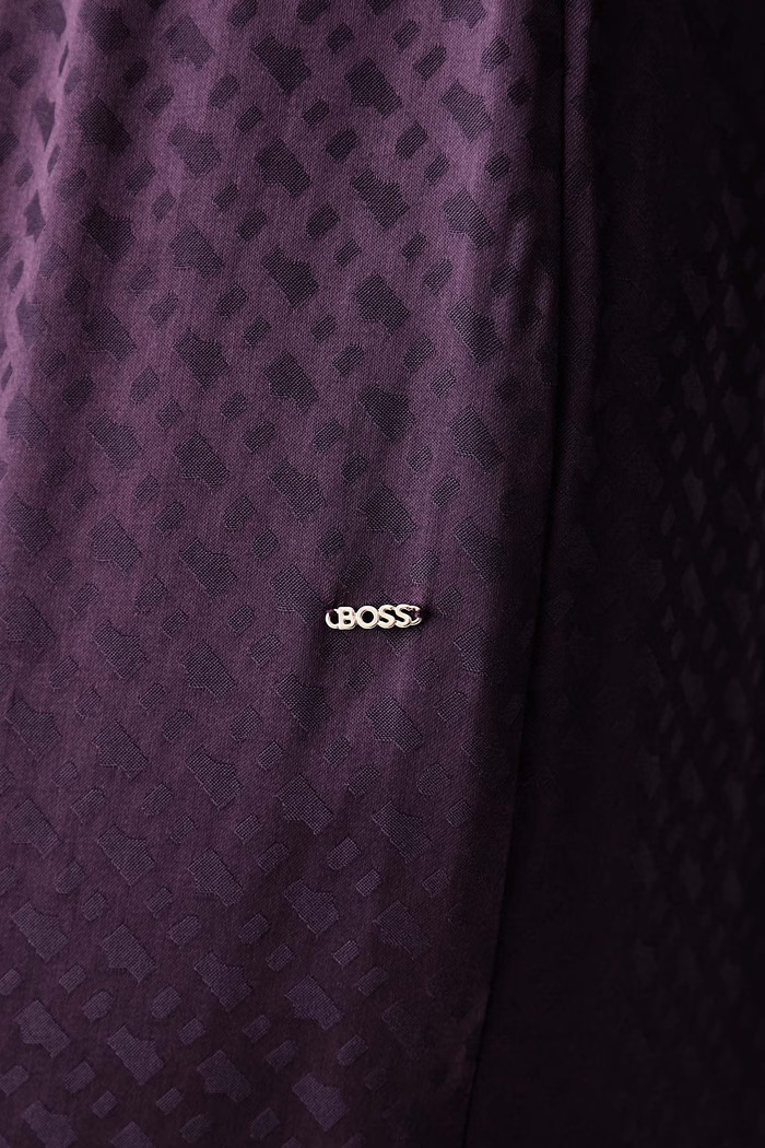 Spodnji del pižame ženski viskozen B Monogram_Pants TW BOSS 50570988 vijolična