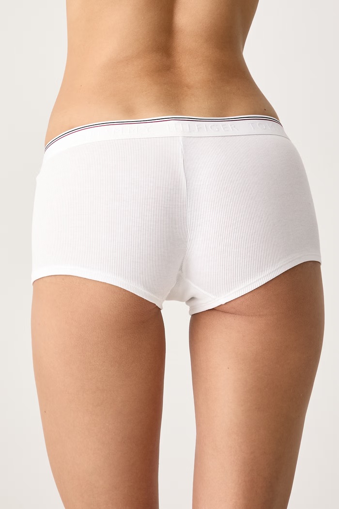 Ρούχα Tommy Hilfiger Μποξεράκι γυναικείο με βαμβάκι UW0UW06703 λευκό