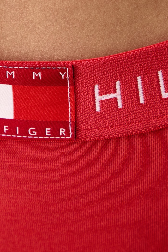 Tange za žene s pamukom Tommy Hilfiger UW0UW06680 crvena